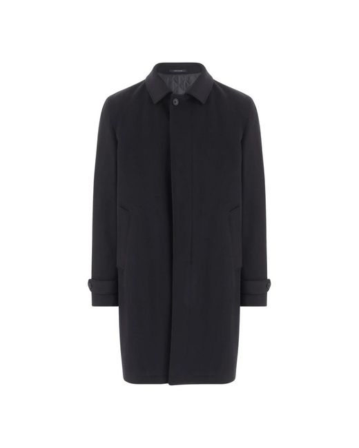 Tagliatore Blue Single-Breasted Coats for men