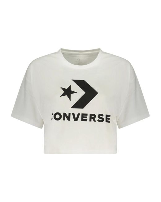 Converse Tops ,Wit ,T-Shirts in het Gray