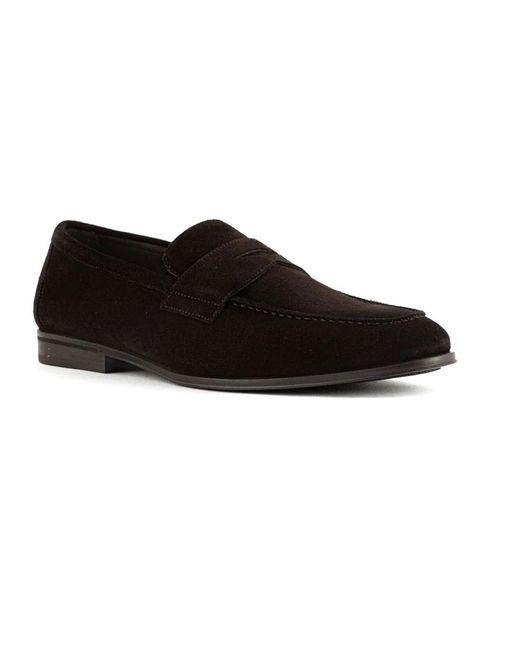 Doucal's Suede Loafer in Black für Herren