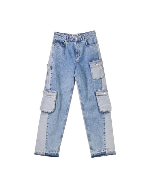 Moschino Blue Straight Fit Jeans
