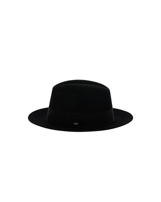 Hats Saint Laurent de color Black