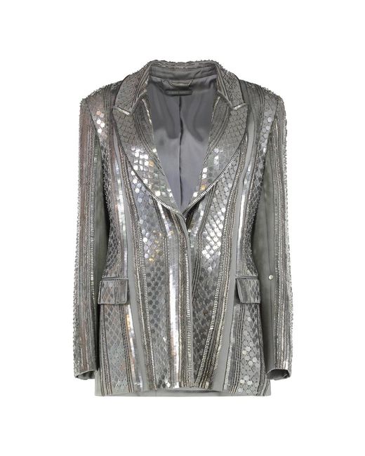 Blazers Alberta Ferretti en coloris Gray