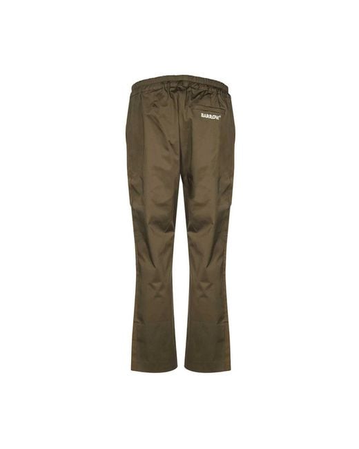Barrow Broeken ,Groen ,Katoen Logo Detail Katoenen Track-Pants in het Green voor heren