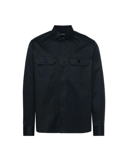 Zegna Blue Casual Shirts for men