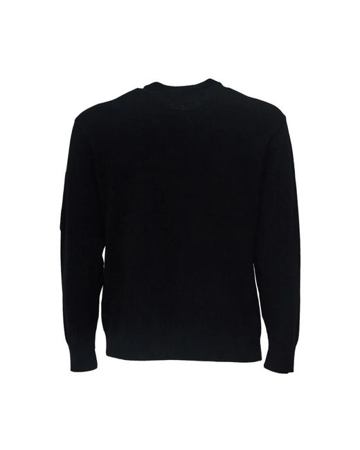 C P Company Blue Round-Neck Knitwear for men