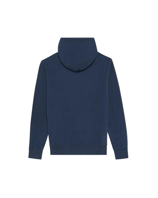 Vilebrequin Hoodies & Sweatvesten ,Blauw ,Katoen Cotton Full Zip Hoodie Big Turtle Embroidery in het Blue voor heren