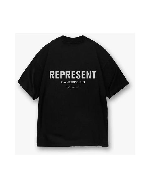Represent Black T-Shirts for men