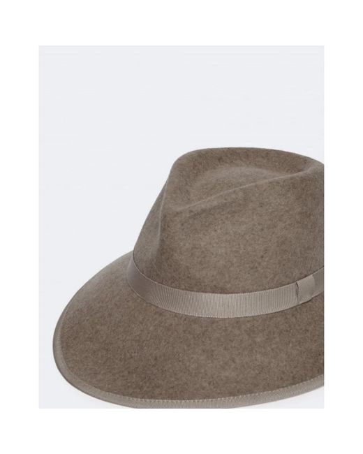 Max Mara Wollen Vilthoed in het Brown