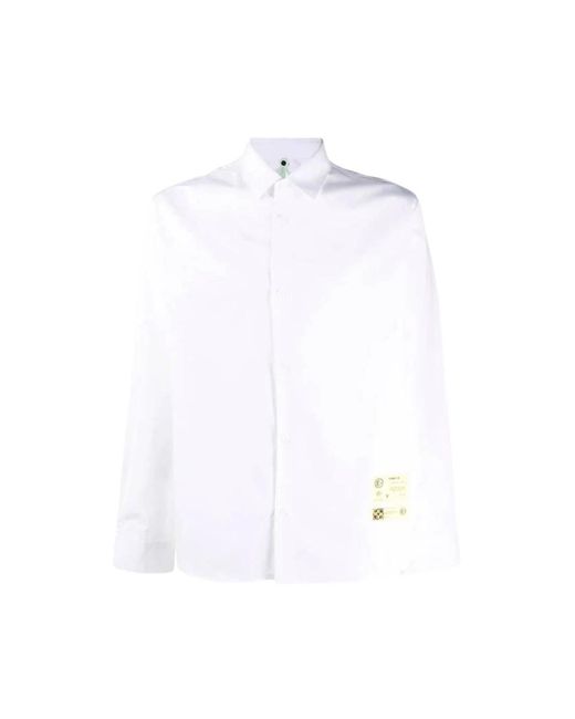 OAMC Klassisches weißes hemd mit gelbem logo in White für Herren