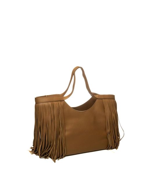 Tosca Blu Brown Shopper Mit Fransen