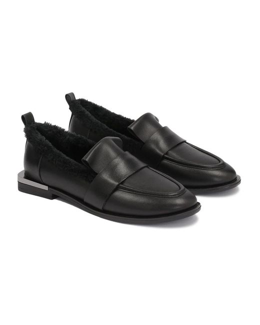 Kazar Black Avantgarde Leder Freizeitschuhe Mit Plüsch