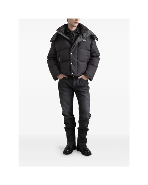 Dolce & Gabbana Black Winter Jackets for men