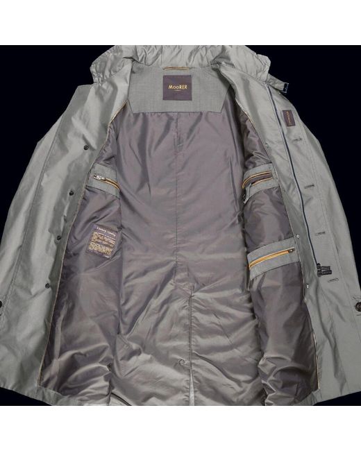 Moorer Zweireihiger tel,coats in Gray für Herren