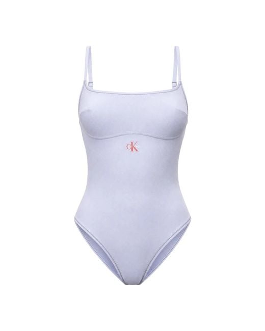 One-Piece Calvin Klein de color Blue