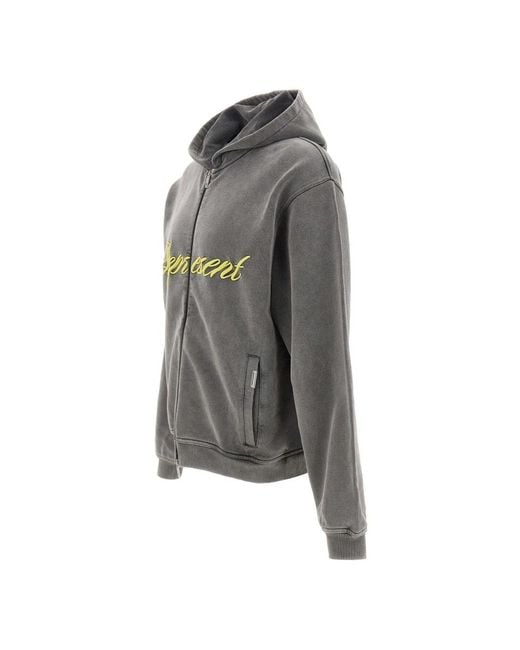 Represent Script Logo Zip Hoodie in het Gray voor heren