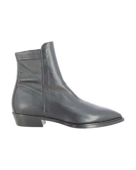 Agl Attilio Giusti Leombruni Gray Schwarze Damenschuhe Mahe Strech