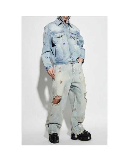 Vetements Blue Denim Jackets for men