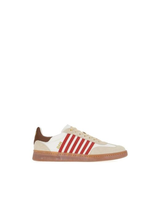 DSquared² Schoenen ,Veelkleurig ,Leer Casual Sneakers Voor Dagelijks Gebruik in het Pink voor heren