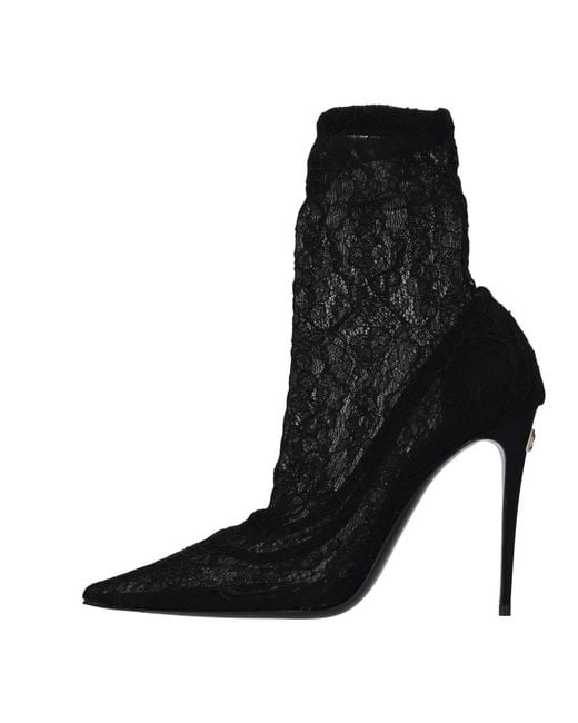 Dolce & Gabbana Black Heeled Boots
