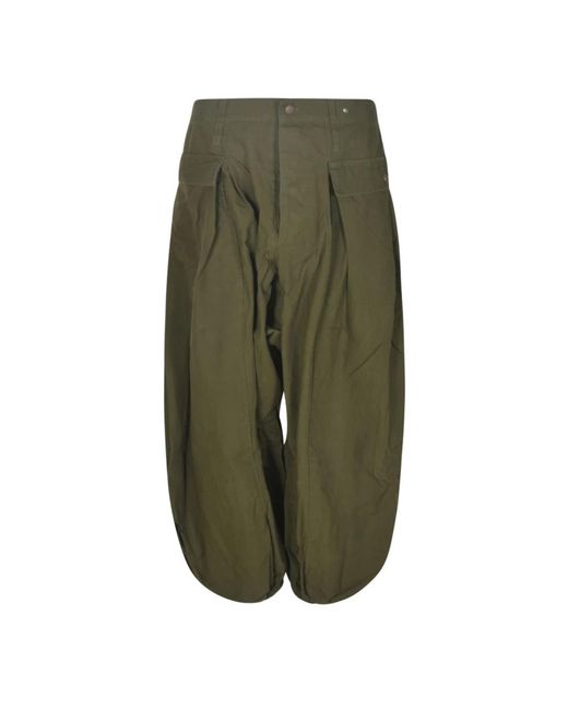 Wide trousers R13 de color Green