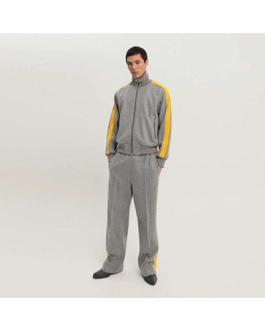 1989 STUDIO Broeken ,Grijs ,Wijde Grijze Broek in het Gray voor heren