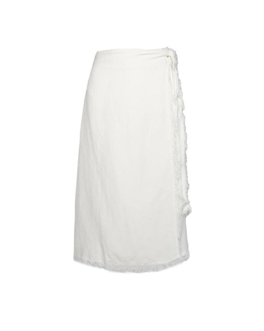 Hèst White Midi Skirts