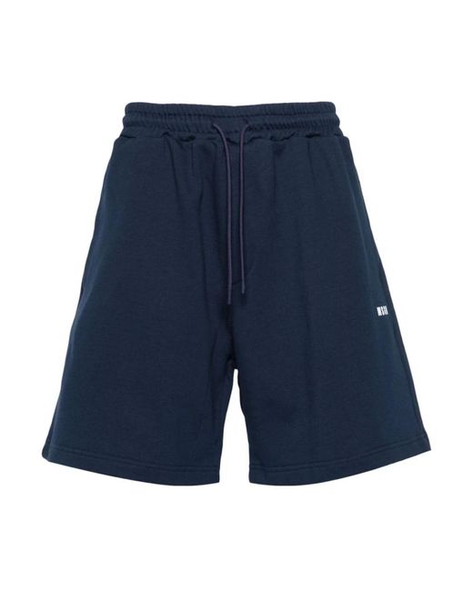 MSGM Korte Broeken ,Blauw ,Denim Blauwe Denim Shorts in het Blue voor heren