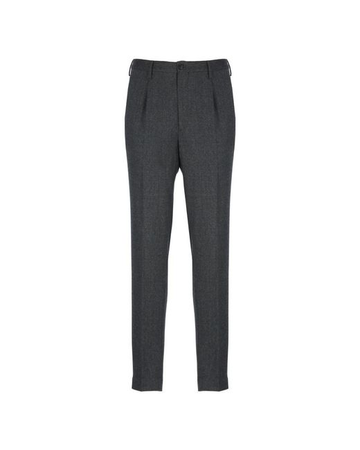 Incotex Dunkelgraue Wollhose Mit Taschen in Gray für Herren