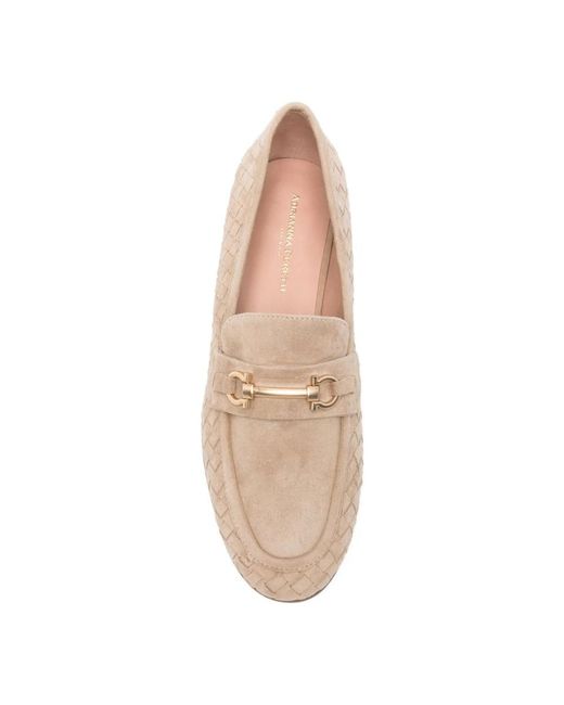 ADRIANNA FERETTI White Loafers