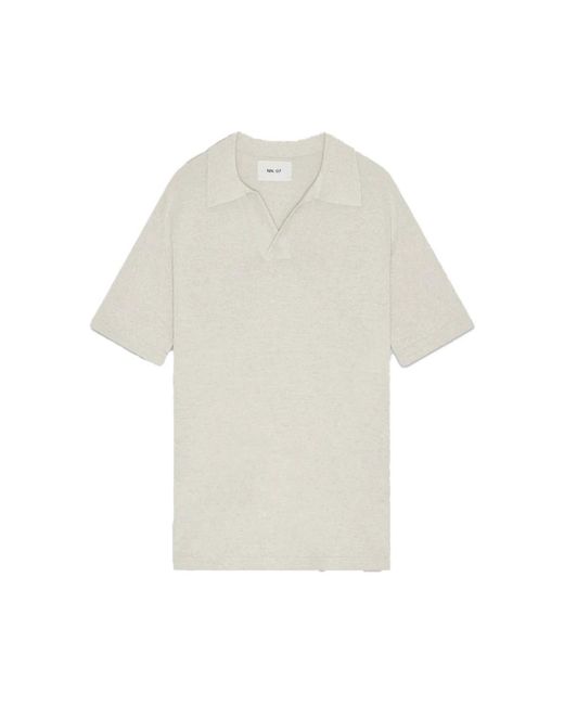 NN07 White Polo Shirts for men