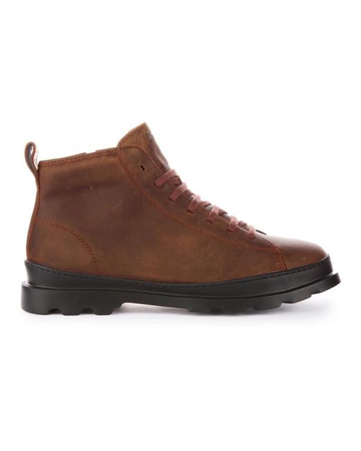 Camper Brown Lace-Up Boots for men