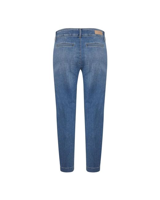 Part Two Blue Cropped Jeans