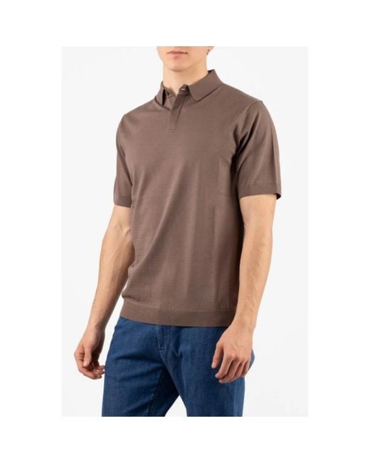 hindustrie Brown Polo Shirts for men
