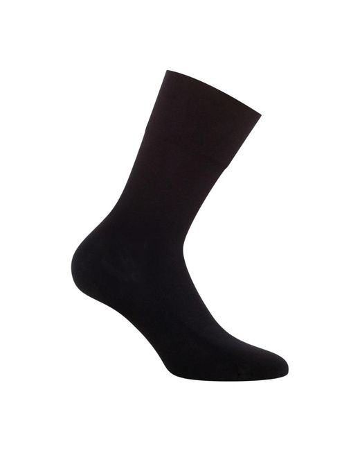 Wolford Katoenen Velours Sokken in het Black voor heren