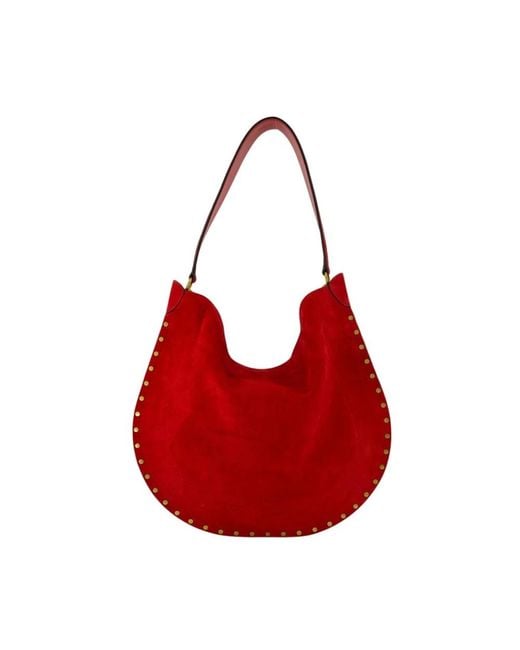 Isabel Marant Red Oskan Soft Ga Shoulder Bag
