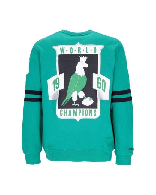 Mitchell & Ness Blue Sweatshirts for men