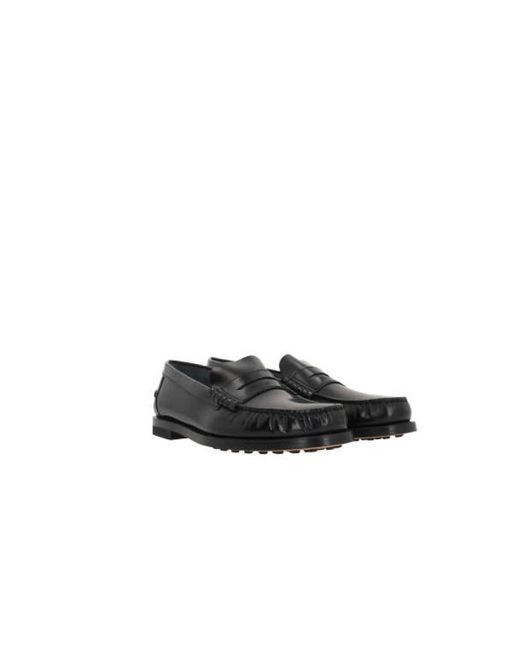 Tod's Black Loafers