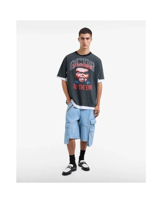 Gcds Blue T-Shirts