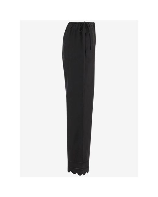THE GARMENT Black Wide Trousers