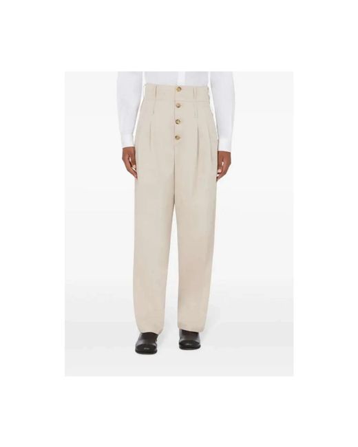 Moschino Natural Straight Trousers