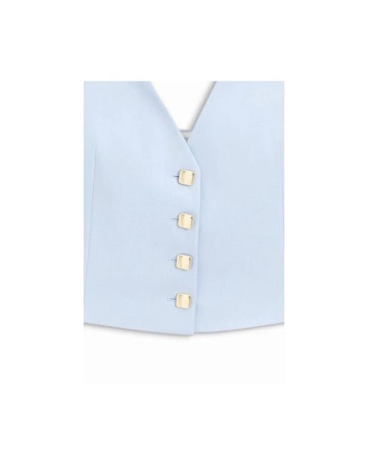 HUGO Blue Sleeveless Tops