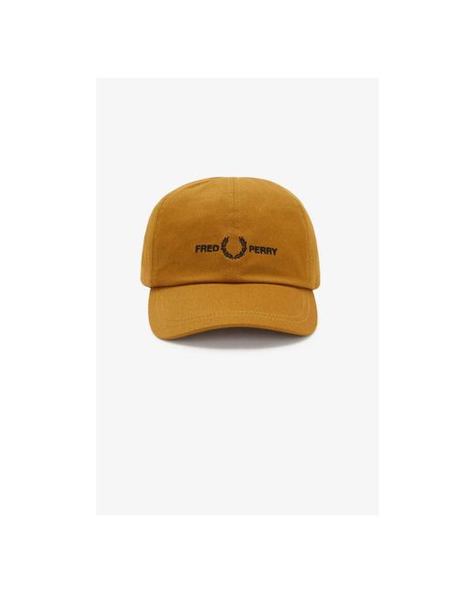 Fred Perry Brown Caps for men
