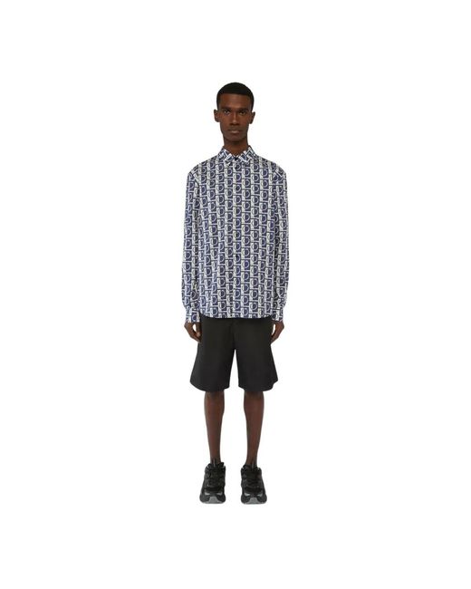 Trussardi Blue Casual Shirts for men