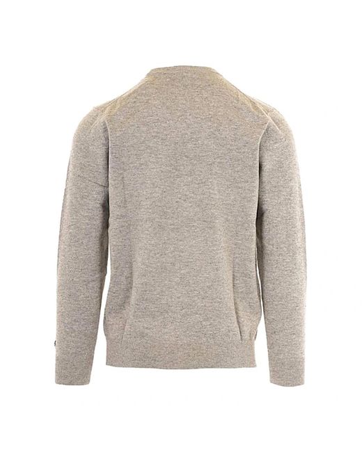Mc2 Saint Barth Gray Round-Neck Knitwear for men