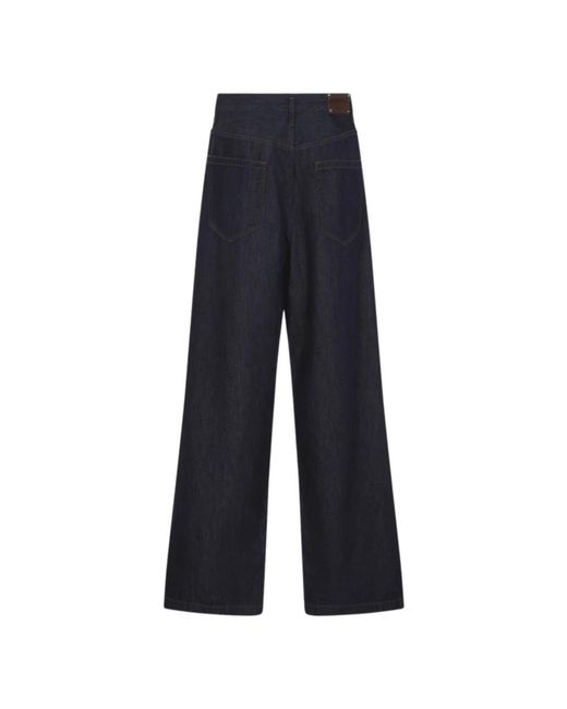 Dries Van Noten Blue Wide Jeans for men