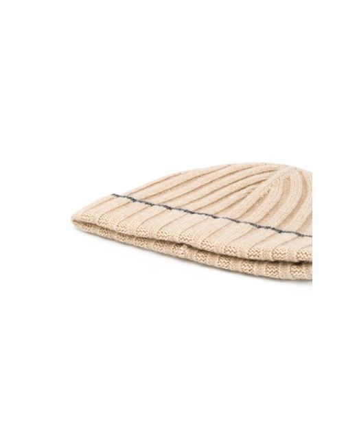Brunello Cucinelli Natural Beanies for men