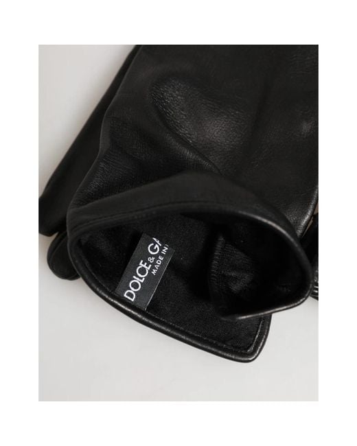 Dolce & Gabbana Black Gloves