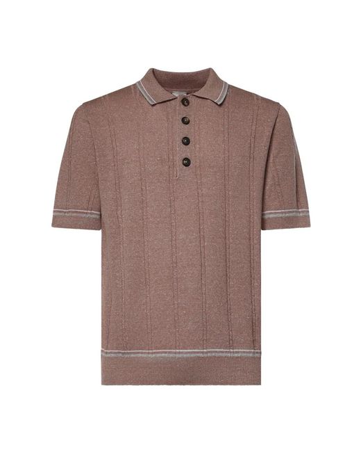 Eleventy Brown Polo Shirts for men