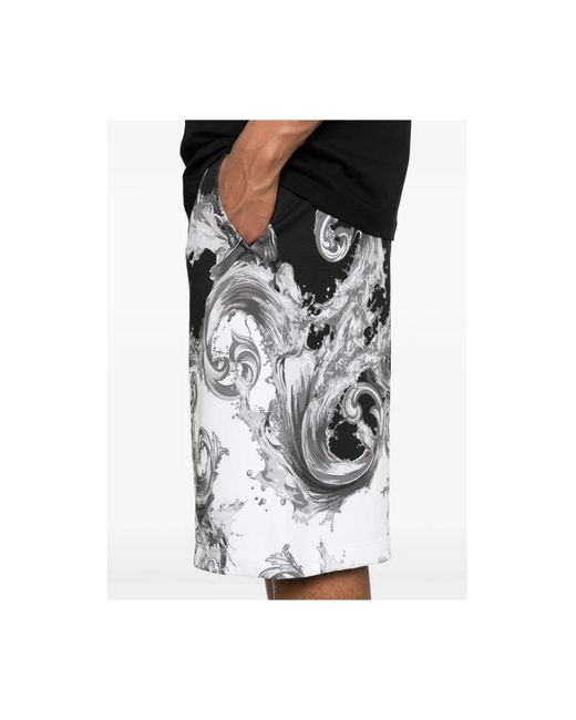 Versace Jeans Couture Black Long Shorts for men