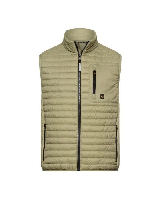 Camel Active Gewatteerd Gevulde Vest in het Green voor heren